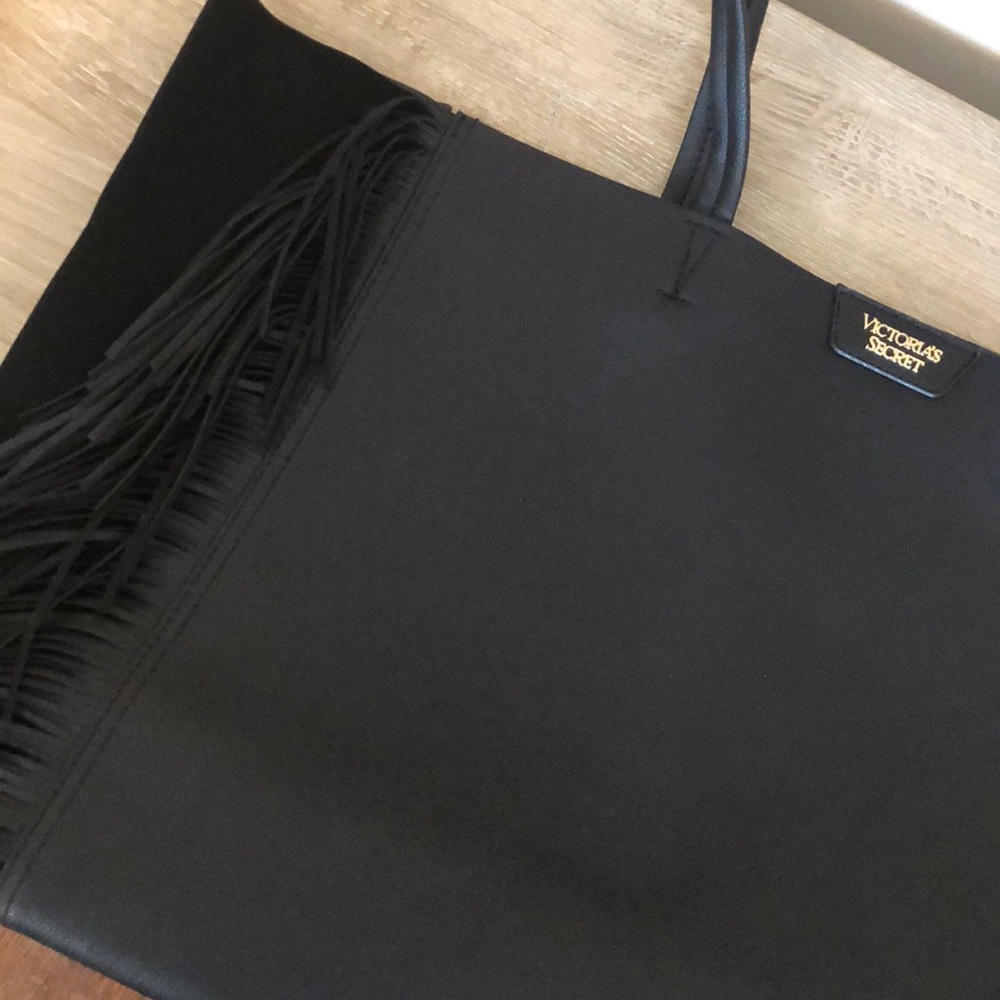 COPY - Victoria secret black fringe tote